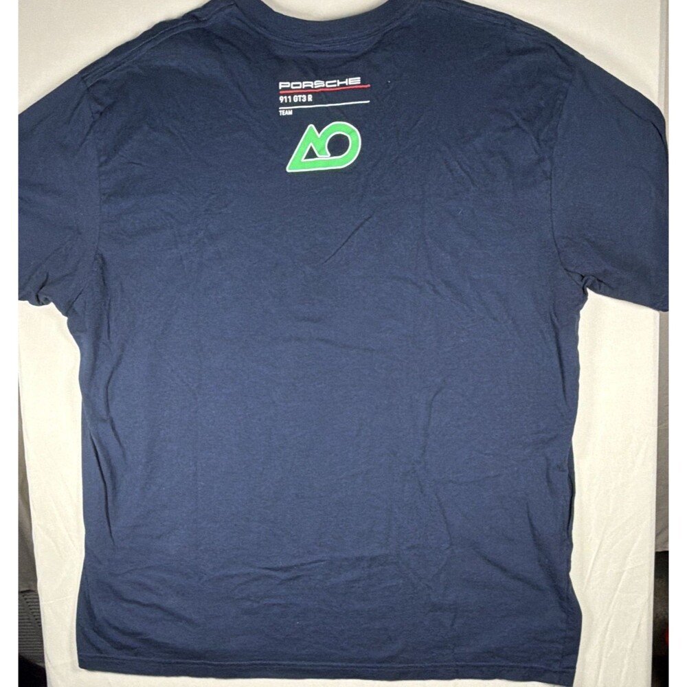 AO Racing Rexy Porsche 911 GT3 R Graphic Mens 2XL Short Sleeve TShirt Navy Blue - Picture 5 of 6